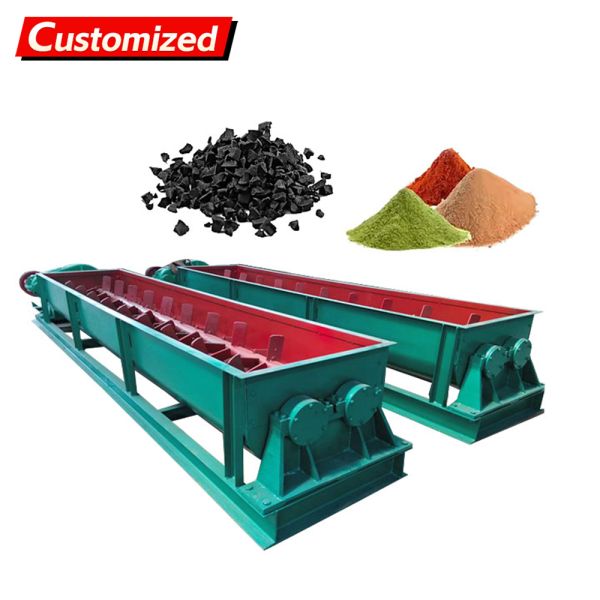 Custom Screw Conveyors Dual-Shaft/Multi-Shaft Screw Conveyors Flexible Cement Screw Conveyors Suitable for Wood chips, paper, flour processing, materials prone to clumping, sawdust, soybeans