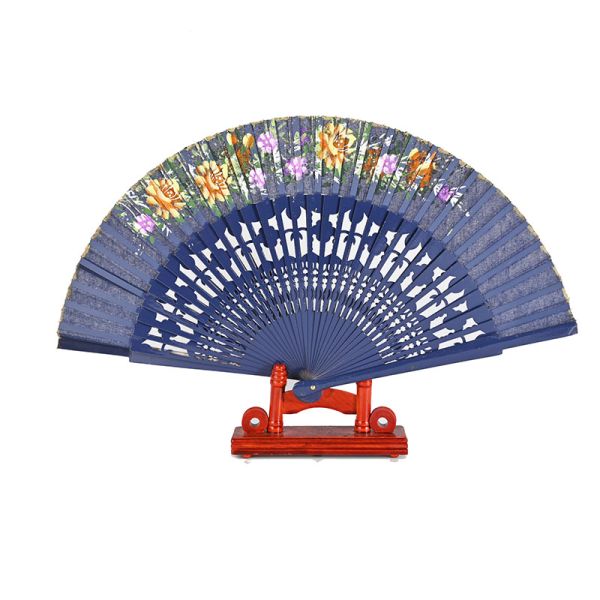 Promotion Hand Fan Custom Design Print Personalize Folding Wooden Hand Fan