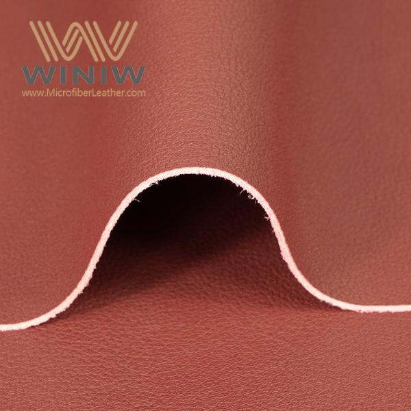 Microfiber Sustainable Vegan Leather 1.2mm Lychee Grain Patterns For Bags