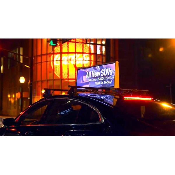 СИД крыши такси высокой яркости P2.5mm показывает двойной, который встали на сторону экран