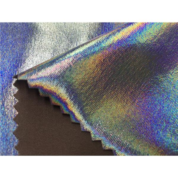 Dream Color Imitation Leather Fabric / Lamination Leather Fabric For Clothing