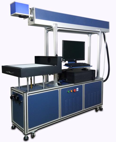 N600 600*600mm CO2 glass tube laser marking machine for Jeans Wood Non metal materials