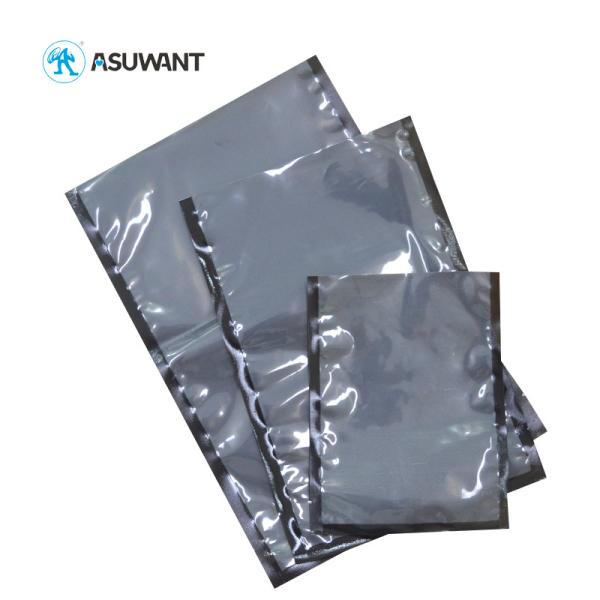PE Heat Sealing Food Vacuum Seal Bags Front Clear Back Black Eco Friendly