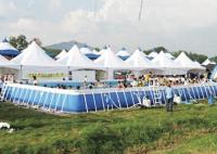 Piscina modificada para requisitos particulares del marco metálico del parque de atracciones con el tobogán acuático del dinosaurio