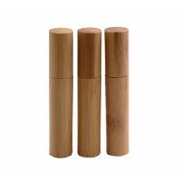 Bouteilles en rouleau de bambou gravées sur mesure 10 ml de parfum et d'huile essentielle en rouleau sur une boule en acier inoxydable et une surface gravée