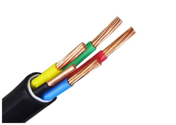 cabo de cobre isolado Pvc do núcleo 0.6/1KV 5, cabo distribuidor de corrente de cobre blindado