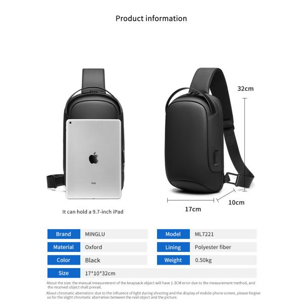 Фабрика новый дизайн горячая продажа оптом путешествие плечо грудной сумки корейский кроссбоди пользование мужчины слинга сумка