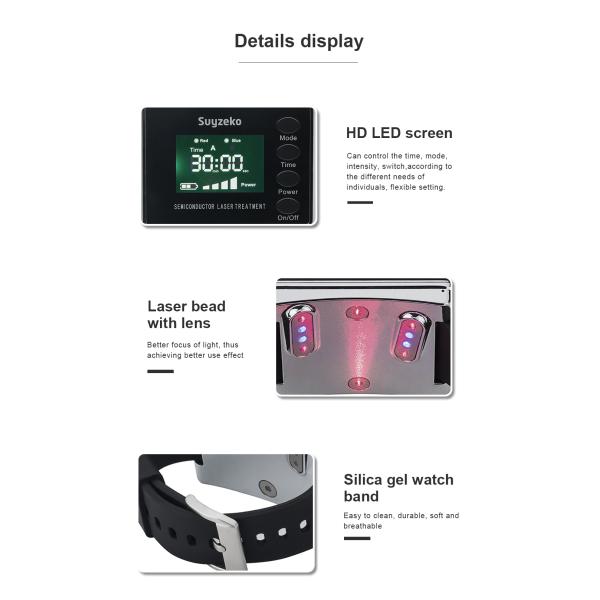 1600mAh Battery LED Light Therapy Machine Less 5 Mw Laser Output Power