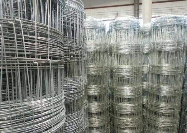 Galvanized Cattle Wire Fence Hinge Joint For Livestock , 0.8-2m Width
