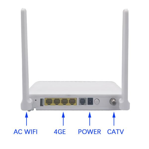 4GE 2.4g 5g AC WIFI F688C Ftth English Version Dual Band Wifi F688C CATV ONT