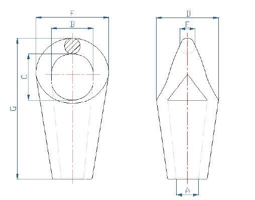 Soquete curto de aço galvanizado RR-S-550D da curva de 2 polegadas