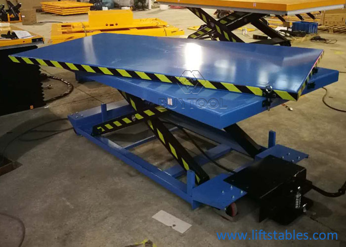 Небольшая ручная таблица подъема одиночная Scissor таблица подъема 2350x1300mm ножного насоса низкопрофильного роторная гидравлическая
