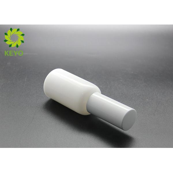 Opal Cosmetic Glass Bottles With White Aluminum Spray For Essential Oil