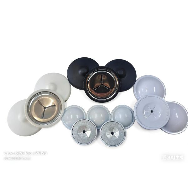 White Color Spay Coated Carbon Steel Insulation Dome Cap Washer For Protection