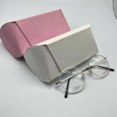 L'unité centrale de PE rose garnissent en cuir la boîte de rangement portative de lunettes de soleil de caisse de monocle en métal en verre de Durbable