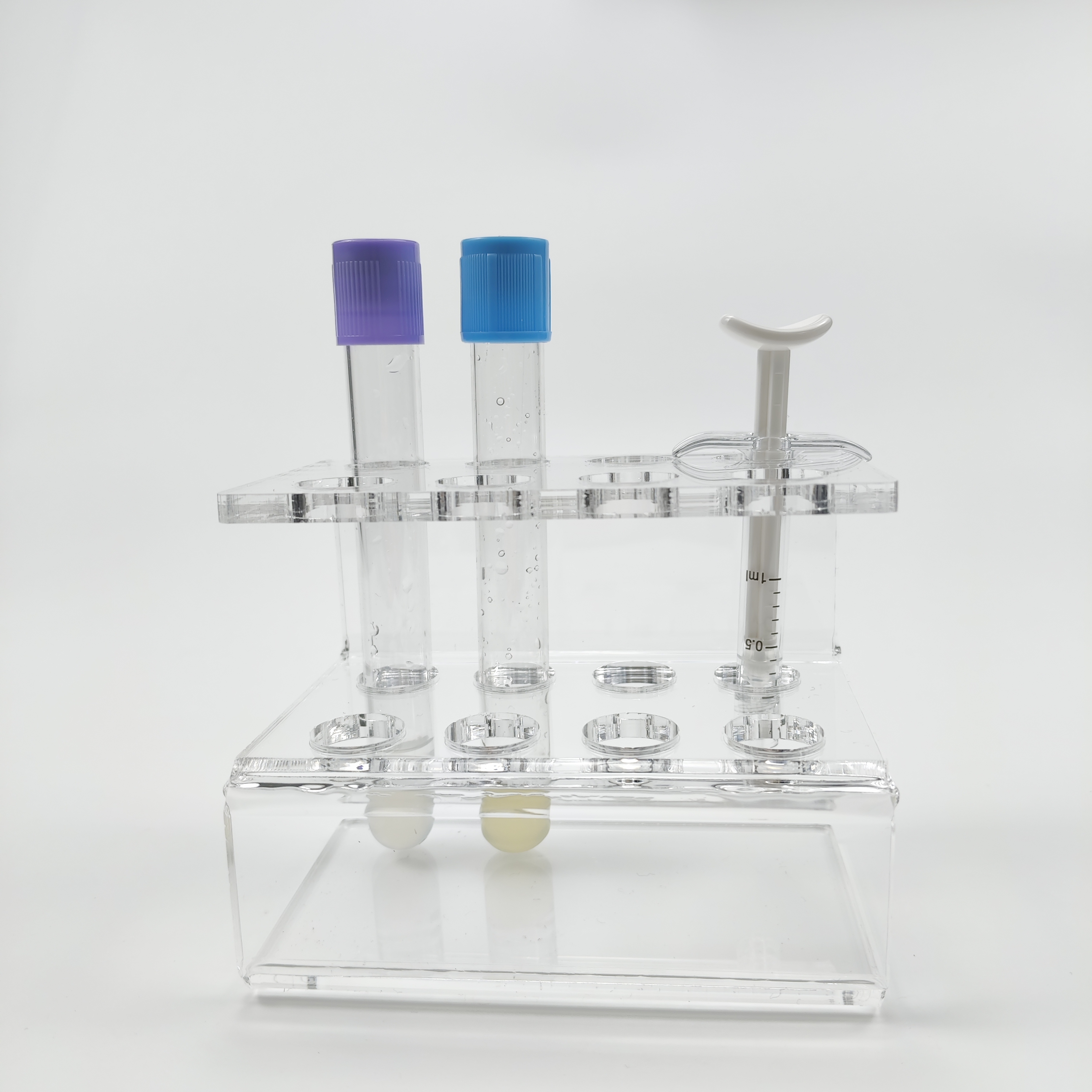 M93 test Tube 17mm Acrylic Tube Rack Holder 10ml  12ml 15ml Test Tube Rack OEM logo