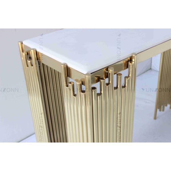 Трубчатая современная мебель белых и золота консоли таблицы стены шкафа полки роскошная
