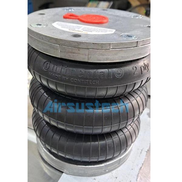 FT 76-20 DI Contitech Air Spring Triple Convoluted 6x3 Aluminum Plates For Waste Incineration Plant Crusher