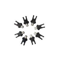 Fibra de resorte de empuje / tapón Conector de fibra óptica Insertar moldeo de cobre y pEI