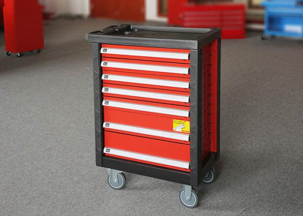 Movable 27 Inch Tools Cabinet On Wheels With 7 Drawers Color Customizable