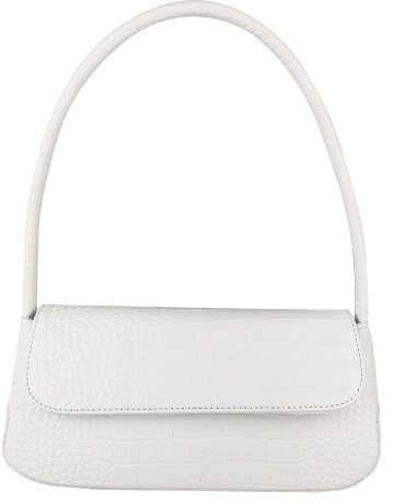 White Pu leather handbags Young lady's bag