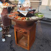BARBACOA de acero al aire libre del hoyo del fuego del jardín de Corten que cocina parrillas de cocinar al aire libre de la placa