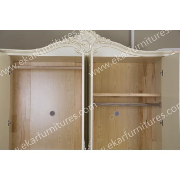 Spain Style Vintage Carved Bedroom Wardrobe Designs 602-6