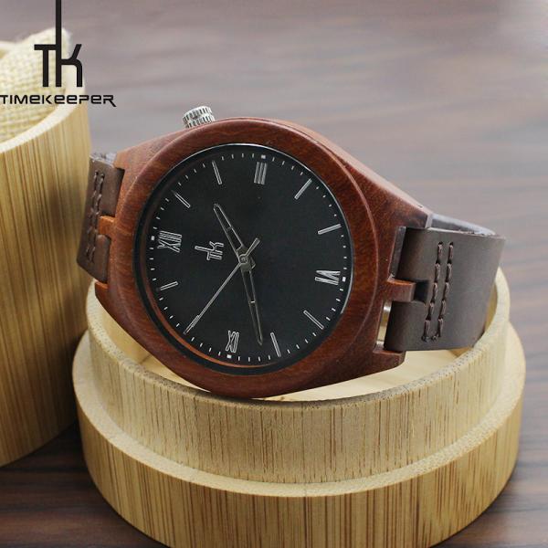 cheap custom logo watches , chinese wholesale watches ,carbonized natural bamboo