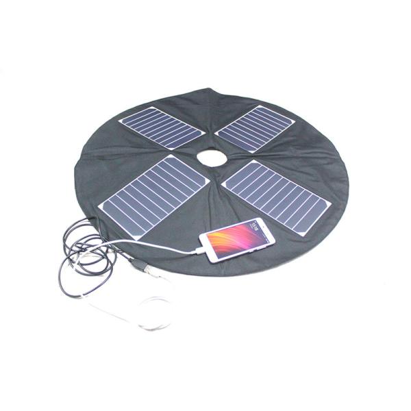 20w Waterproof Umbrella Solar Panel Charger With 2 Usb Output