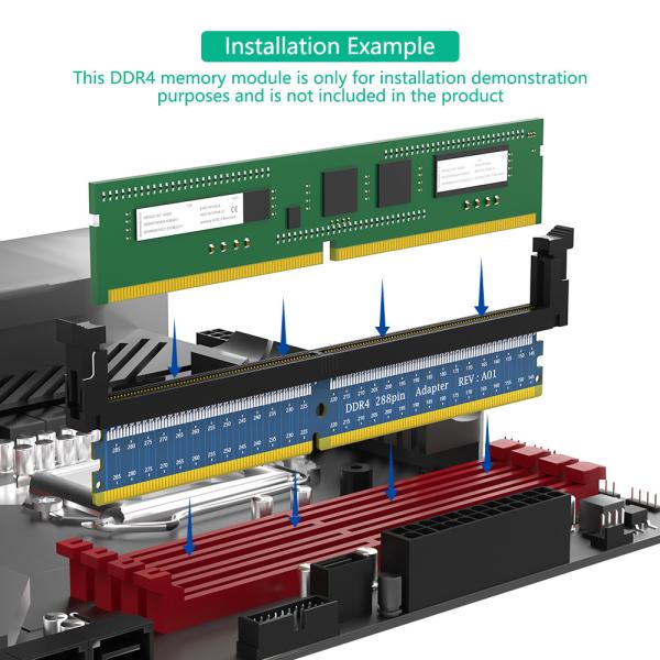 288Pin Motherboards DDR Memory Adapter  Test Protection Card Adapter For Desktop