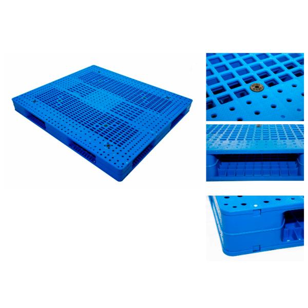 Warehouse Industrial Heavy Duty ISO Nestable Plastic Pallet 1400x1200 For Storage