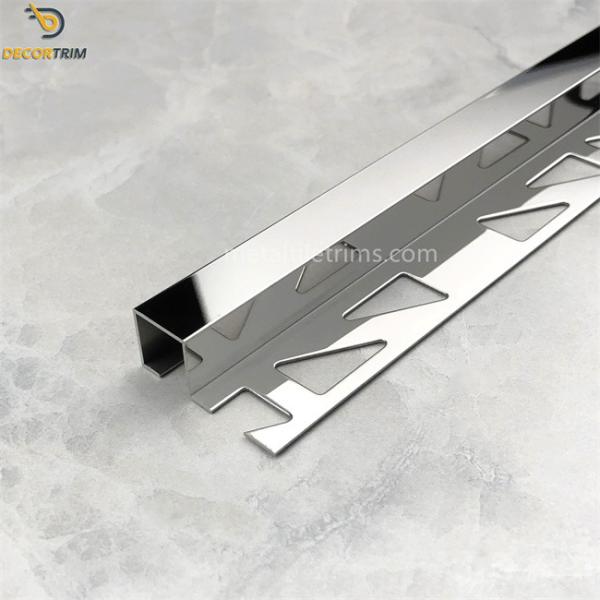 Stainless Steel External Corner Tile Trim Square Tile Trim Stair Edging Nosing