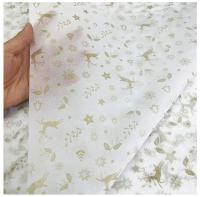 Feuille d'or recyclable de papier d'emballage de noces d'argent