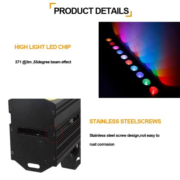 10* Tri 9W 3 в 1 Высокая яркость наводнительный свет Внешний Dmx512 Led Wall Washer Spot Light