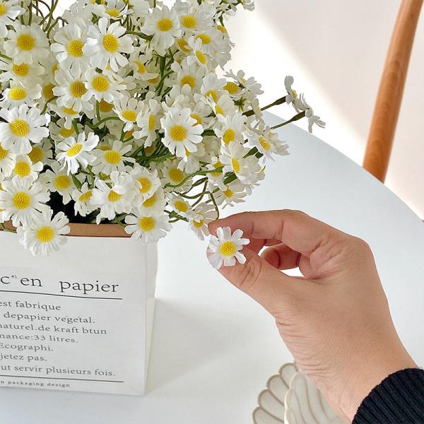 Ins Chamomile Simulation Flower Bundle Daisy Fake Flower Living Room Decoration Table Flower Bouquet Photography Props