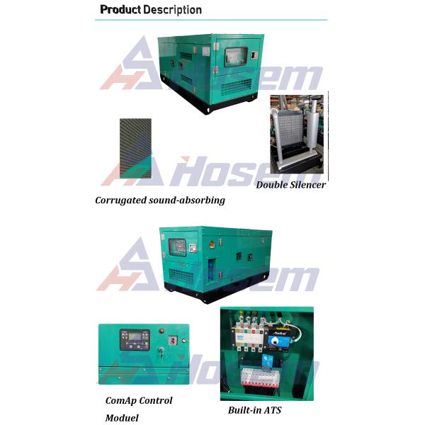 15kVA 20kVA 30kVA 40kVA 60kVA Super Silent Ricardo Generator Rainproof