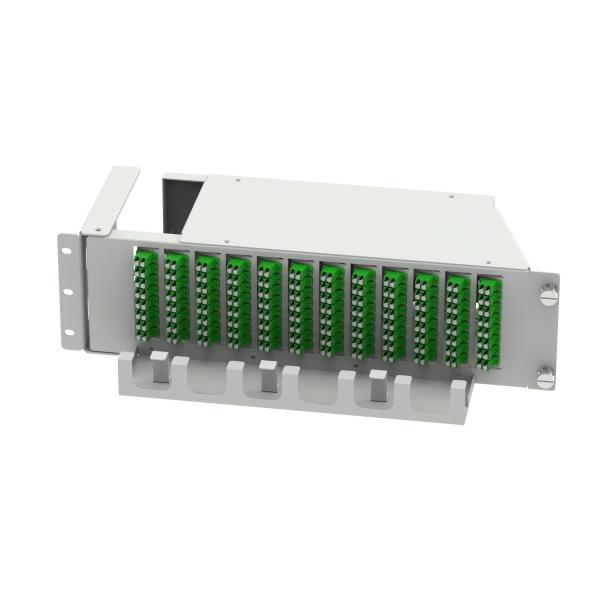 19 Inch Fiber Optic Equipment LC APC Type 96 Cores Swing Optical Patchpanel with 5 Time
