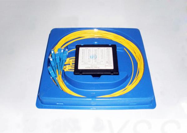 Convenient Fiber Optic Splitter , 1x8 SCUPC PLC Fiber Splitter With ABS Box