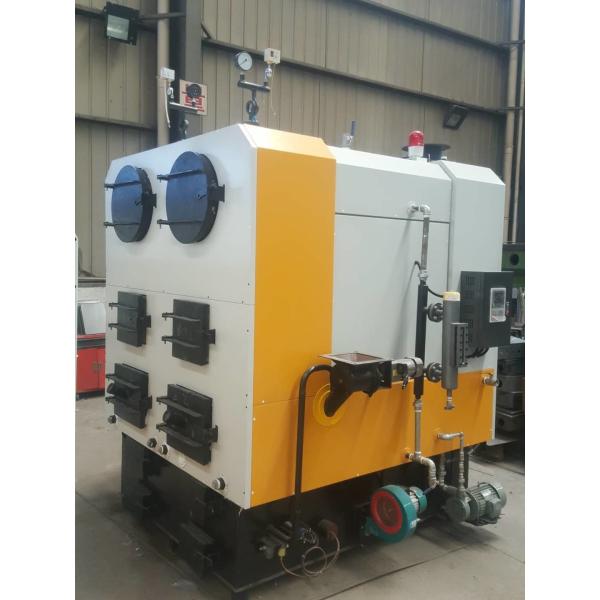 Central Heating Wood Pellet Biomass Boiler , 1000KG Biomass Pellet Steam Boiler