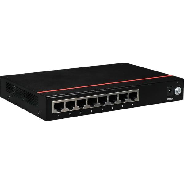 HW Gigabit 8-Port Fool Switch with Full-Duplex and Half-Duplex Communication Modes