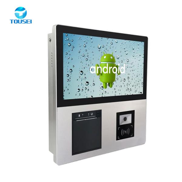 All In One Self Service POS System Interactive Kiosk Desktop Customized