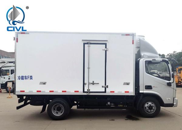 3 Ton Foton Refrigerated Truck / 156hp Engine Chiller Lorry / Refrigerator Cars / Refrigerator Truck  Cooler Truck