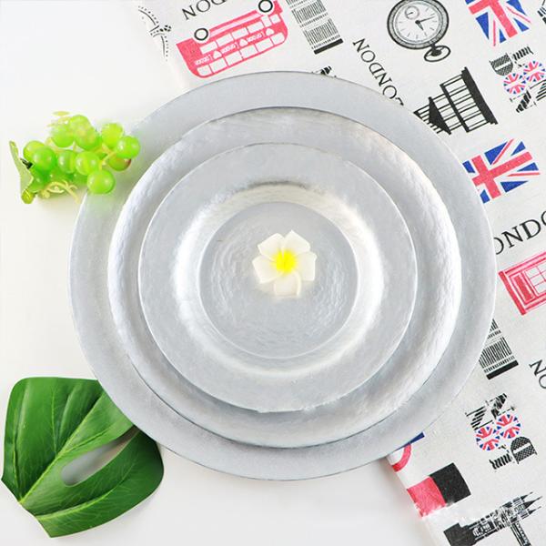 High Quality Gold Spraying Glass Charger Plate for Dinnerware