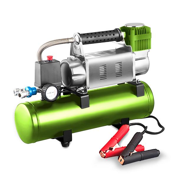 YANTU AM48 DC12V/24V 60MM Cylinder Air Compressor for Car Tires Max 160L/min 8L Tank