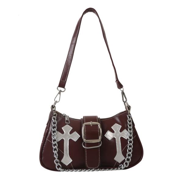 HIGH-GRADE UNDERARM BAG WOMEN'S NEW AUTUMN AND WINTER FASHION NICHE FASHION EVERYTHING RETRO CHAIN COMMUTER SHOULDER UND