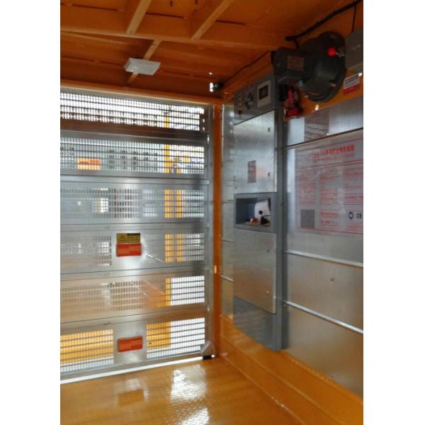 Yellow Color A Hoist For Lifting Building Materials Lifting Speed 0–60 M/Min