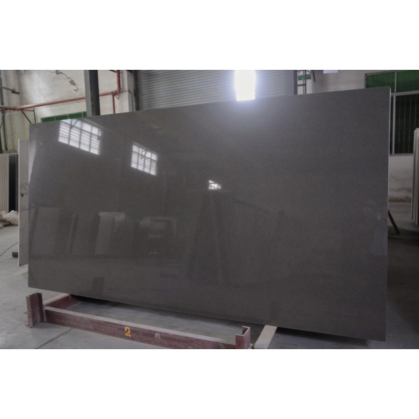 Hard Wearing Custom Sized Dark Grey Glass Quartz for Home Decorative Countertops/Wall and Floor Tiles