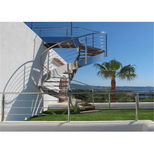 Interior Building Curved Stairs Screws Installation Contemporary Residential Stairs