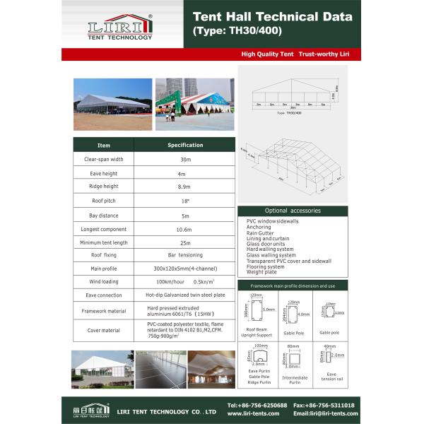 T6 Industrial Storage Tents With Sandwich Walls Auto Rolling Gate