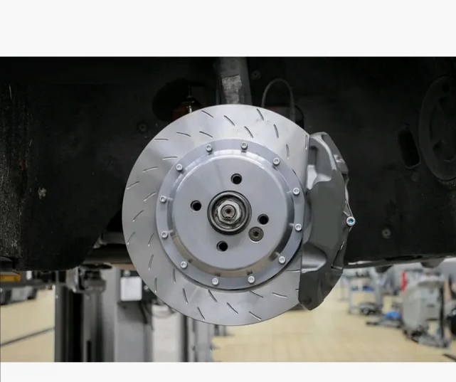 Hot Sale High-Performance 2-piece Brake Rotor 1664230512 for Mercedes-Benz GL Curved Slotted Brake Disc OE#95535140240 Curved Groove Brake Rotor For PORSCHE VW Sport Performance Vehicle